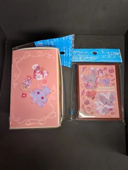 Pokemon Center Minccino Cinccino Deck Box + 64 Sleeves Set Cute Kawaii NEW - Image 4