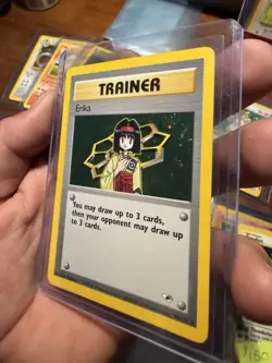 Pokemon TCG Erika Trainer Gym Heroes Holo Rare Card 16/132 2000 Unlimited - Image 3
