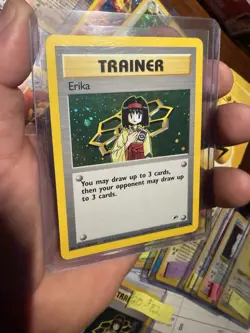 Pokemon TCG Erika Trainer Gym Heroes Holo Rare Card 16/132 2000 Unlimited - Image 5