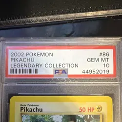 Pokemon Pikachu Legendary Collection 2002 #86/110 PSA 10 English - Image 4