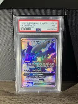 Pokemon 2019 Darkrai GX SV70/SV94 Hidden Fates Shiny Vault Holo PSA 9 - Image 1