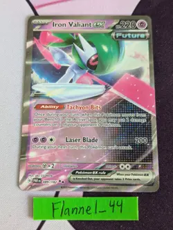 Pokemon Iron Valiant ex Bundle 89/182 261/182 Holo Ultra Rare Gold Paradox Rift - Image 4