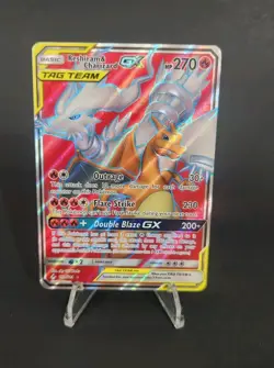 Pokemon TCG: Reshiram & Charizard GX 194/214 Unbroken Bonds Mint Cond Full Art - Image 1