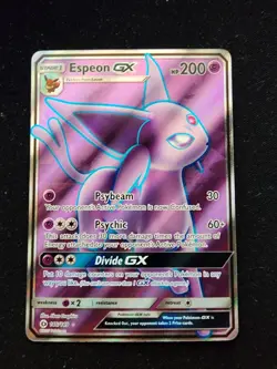 Pokemon TCG Espeon GX 140/149 Sun Moon Holo NM - Image 1
