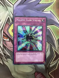 YMP1-EN009 Malefic Claw Stream Secret Rare Limited Edition NM Yugioh Card - Image 1