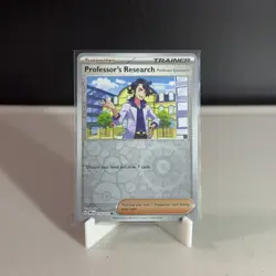 Professor’s Research 125/131 Reverse Holo Prismatic Evolutions Pokemon TCG - NM - Image 1