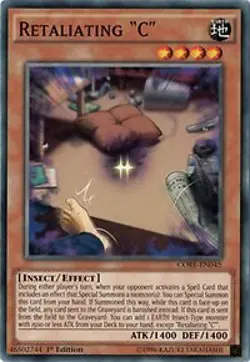 1x Retaliating "C" - 1st Edition NM Eng YuGiOh - Clash of Rebellions - Image 1