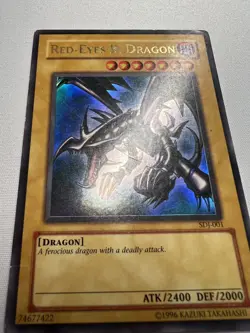 Yugioh Red-Eyes B. Dragon SDJ-001 Ultra Rare MP - Image 5