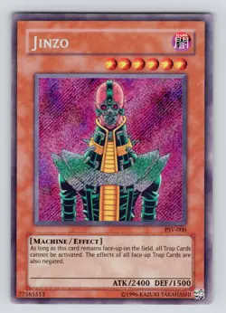 Yu-Gi-Oh! Jinzo PSV-000 Secret Rare Unlimited LP - Image 1