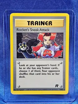 Rocket's Sneak Attack (72) 72/82 Team Rocket Unlimited Rare LP Pokemon Card - Image 1