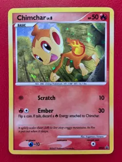 Chimchar - DP02 - Holo Black Star Promo - Pokemon Card - Light Play - Image 1