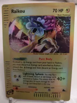"Custom-made" High Quality, Raikou #H26 Skyridge"*Display-card*" - Image 1