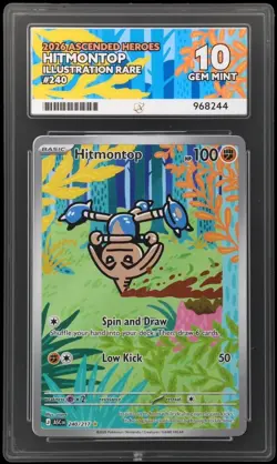 Hitmontop 240/217 Ascended Heroes ACE 10 Perfect Sub Grades Pokemon Card - Image 1
