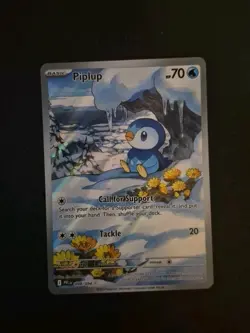 Pokemon TCG Piplup Illustration Rare 098/094 Near Mint Phantasmal Flames - Image 1