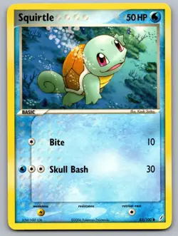 Squirtle 63/100 Common Crystal Guardians Pokemon Near Mint - Image 1