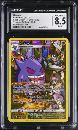 Gengar TG06/TG30 CGC 8.5 Error - 2022 Pokemon Lost Origin Additional Ink - Image 1