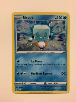 2021 Pokemon SWSH Black Star Promo SWSH128 Eiscue M/NM - Image 1