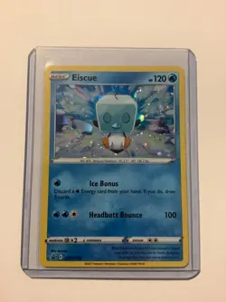 2021 Pokemon SWSH Black Star Promo SWSH128 Eiscue M/NM - Image 3