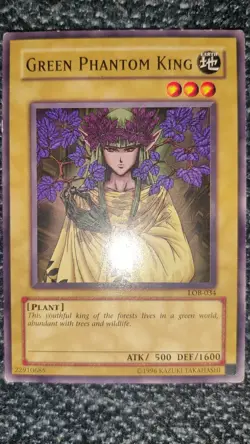 Yu-Gi-Oh! TCG Green Phantom King LOB-034 Unlimited Edition Common LP Vintage - Image 1