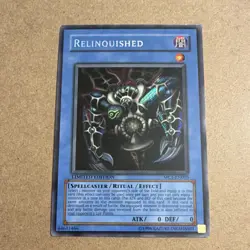 Konami Yu-Gi-Oh! Relinquished MC1-EN003 Master Collection 1 Secret Rare Holo - Image 1