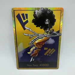 One Piece x Lakers - Brook - Custom Gold Don Card English Textured With Foiling - Image 1