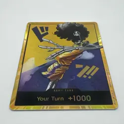 One Piece x Lakers - Brook - Custom Gold Don Card English Textured With Foiling - Image 3