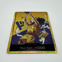 One Piece x Lakers - Usopp - Custom Gold Don Card English Textured With Foiling - Image 3