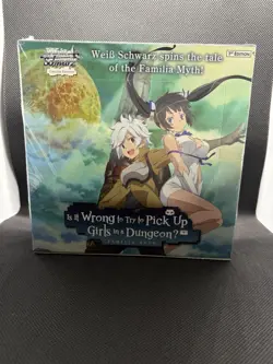 Weiss Schwarz Is It Wrong to Try to Pick Up Girls in a Dungeon Box 1st Ed EN - Image 1