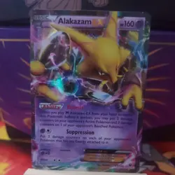 Pokemon TCG Alakazam EX 25/124 Ultra Rare Holo Card XY Fates Collide - Image 1