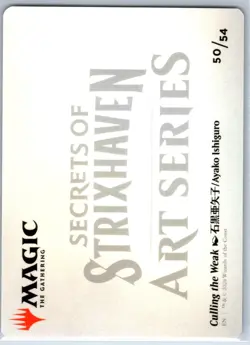 Culling the Weak Art Card Art Series: Secrets of Strixhaven 50 Regular MTG Card - Image 2