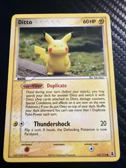 Pokemon TCG Ditto EX Delta Species Card 63/113 Regular Common - Image 1