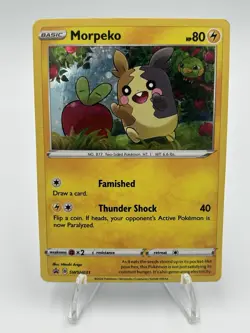 Morpeko SWSH031 Pokemon Card Black Star Promo Cosmos Holo 2020 LP - Image 1