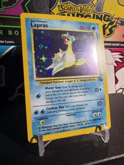 Lapras Fossil Holo Rare Card 10/62 Pokemon TCG - Image 2