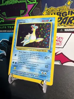 Lapras Fossil Holo Rare Card 10/62 Pokemon TCG - Image 3