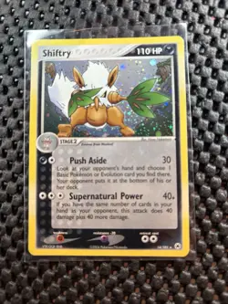 Shiftry 14/101 EX HIDDEN LEGENDS Pokemon Card Reverse Holo Black Star NM - Image 1