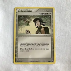 Fieldworker 73/92 Uncommon Legend Maker NM Pokemon Trainer card - Image 1