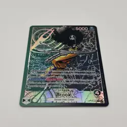One Piece x Lakers Black Green Brook Custom Leader Card Textured With Foiling - Image 3