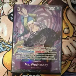 One Piece Ms. Wednesday EB01-034 Memorial Collection Blocker English Card - Image 1