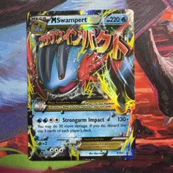 Pokemon M Swampert EX Promo Foil Holo XY87 220HP Mega XY Card - Image 1