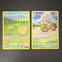 Pokemon TCG 2 Card Lot Holo Full Art Crown Zenith Ditto GG22 Electivire GG08 - Image 1