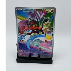 Pokemon TCG Litten Promo Holo First Partner Card - Image 1