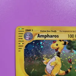 Ampharos Holo Rare H1/H32 Aquapolis Pokemon Card 2002 - Image 4