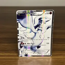 Reshiram 113/114 Black & White | Full Art Holo Pokemon Card | Heavy Play - Image 2