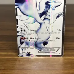 Reshiram 113/114 Black & White | Full Art Holo Pokemon Card | Heavy Play - Image 4