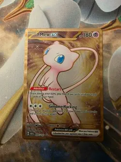 Pokemon TCG Mew EX Metal Gold NM 205/165 Scarlet & Violet 151 Promo Card - Image 1