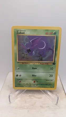 Vintage Pokemon TCG WOTC #70/82 Zubat Team Rocket Unlimited Pokemon Card - LP - Image 1