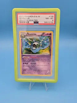 PSA 8 Reuniclus Dragons Exalted 2012 Shiny Secret Rare Card 126/124 NM-MT - Image 1