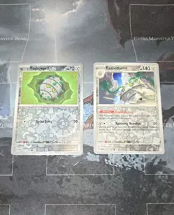 Ferroseed 127 & Ferrothorn 128 Paradox Rift Reverse Holo 2-Card Lot Pokemon NM - Image 1
