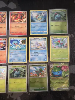 18 x Charmander, Charmeleon, Squirtle, Bulbasaur Evolutions Pokemon Card Lot - Image 2