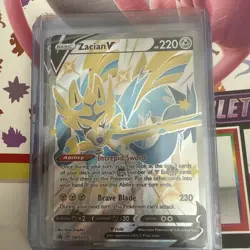 Zacian V SWSH292 Crown Zenith (Black Star Promo) Pokemon Card. - Image 1